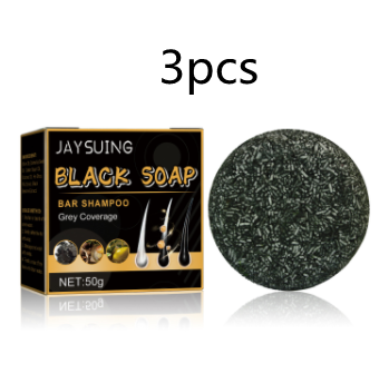 Dense Black Hair Strengthening Shampoo Bar