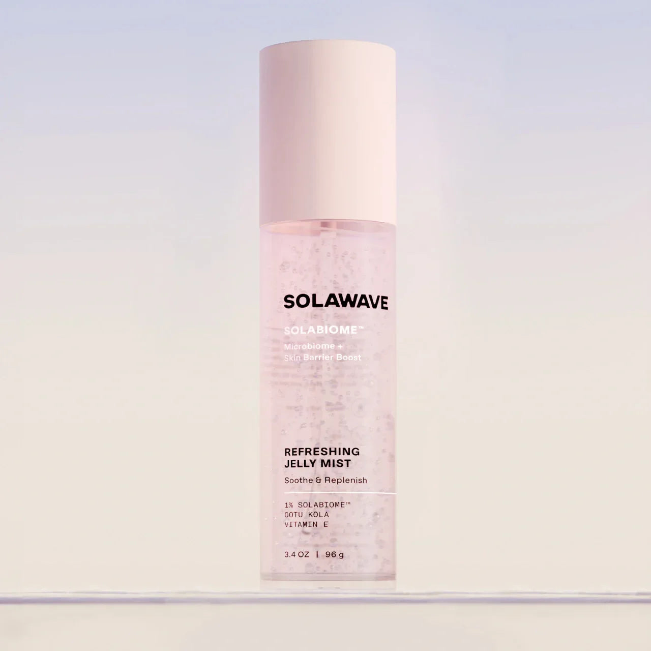 SOLAWAVE Refreshing Jelly Mist with Solabiome, Gotu Kola & Vitamin E for soothing skin barrier boost