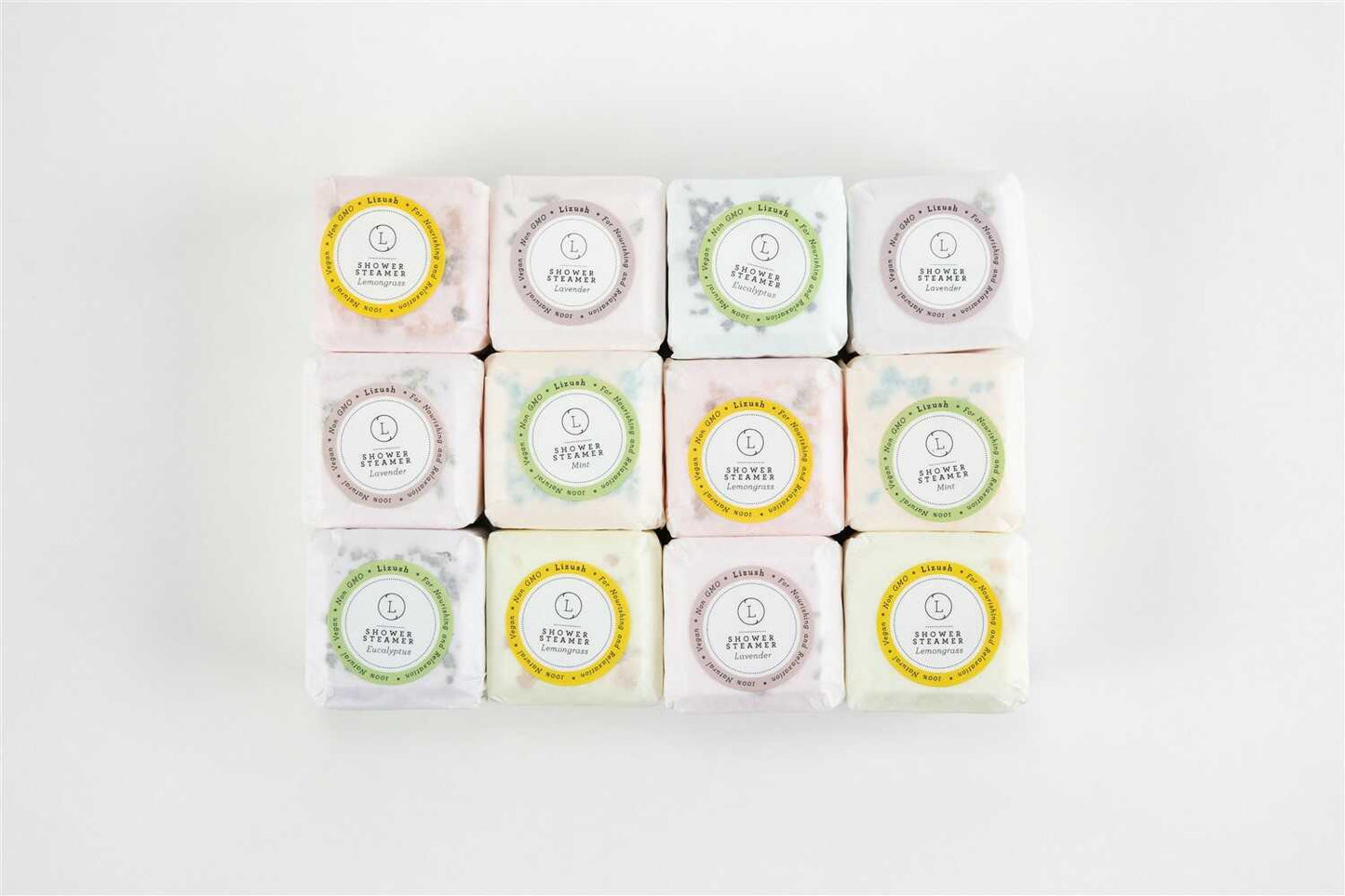 AromaFizz Shower Steamer Set - 12 Pack