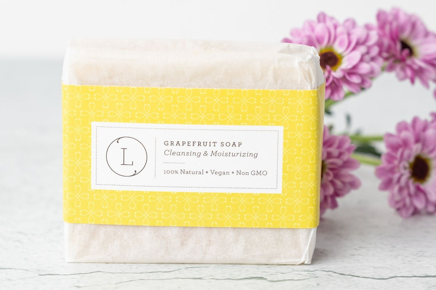 Pink Grapefruit Natural Soap Bar